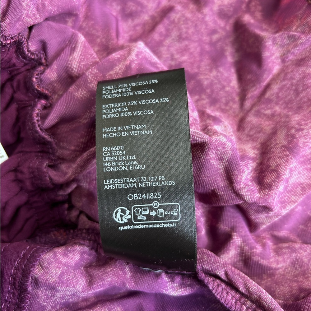 NWT Somerset Magenta Strapless Tube Top Blouse Size Large Floral Velvet - Picture 6 of 9